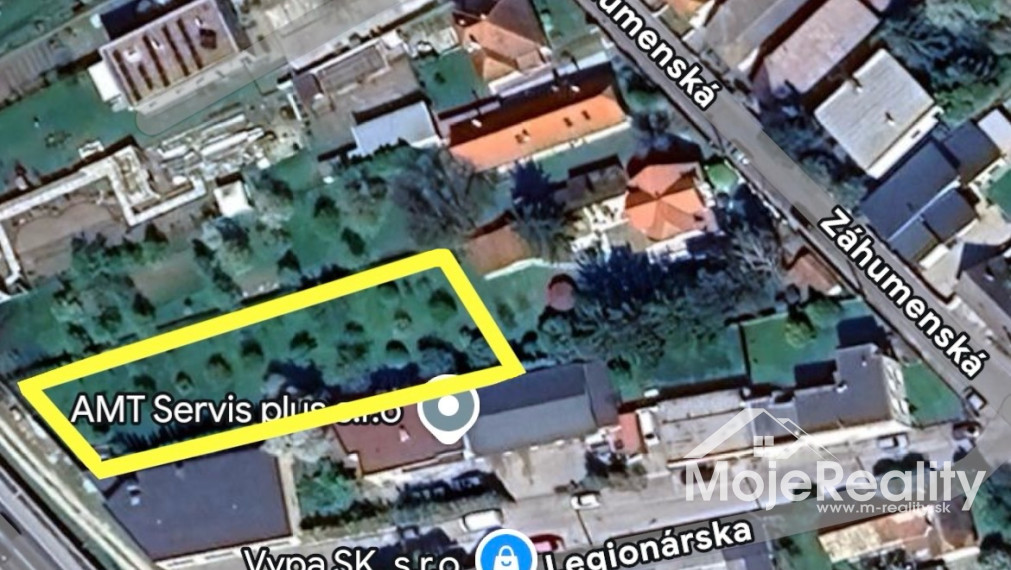 Na predaj stavebný pozemok – Trenčín, ul. Záhumenská k.ú. Trenčianske Biskupice