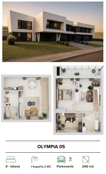 Posledný voľný! Exkluzívne bývanie v srdci Trenčína – projekt OLYMPIA, STARK Residence