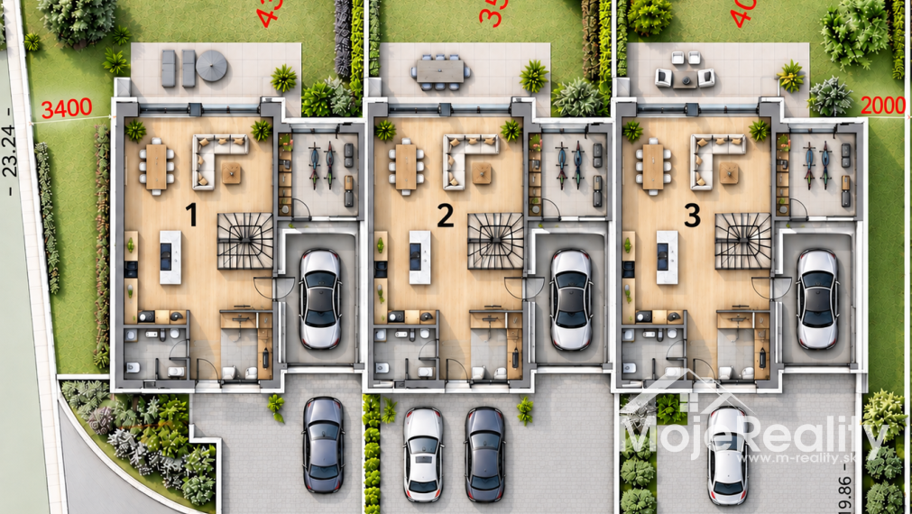 BASE | 3 výnimočné domy | 222 m² priestoru bez kompromisov - Kasárenská, Trenčín