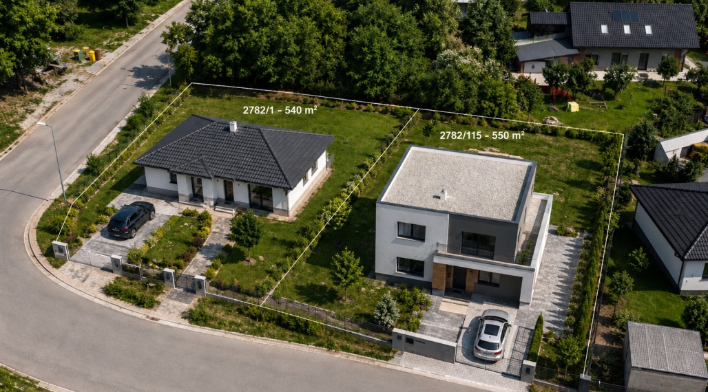 STAVEBNÝ POZEMOK V TRENČIANSKYCH MITICIACH – MOŽNOSŤ 1 ALEBO 2 RODINNÝCH DOMOV